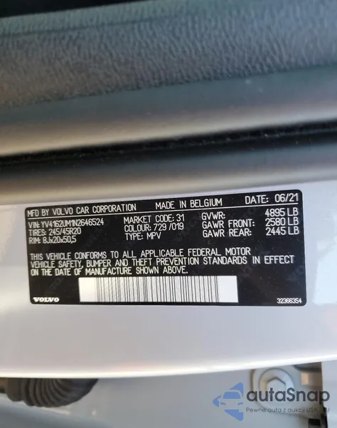 2022 Volvo Xc40 T5 R-Design z USA, uszkodzony, nr VIN YV4162UM1N2646524